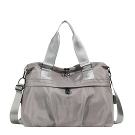 HUA ANGEL Small Travel Bag Women's Men's Sports Bag with Many Pockets Large Handbag Women's Shoulder Bag Nylon Bag for Weekender Travel Sport Shopper Every Day, black, travel bag