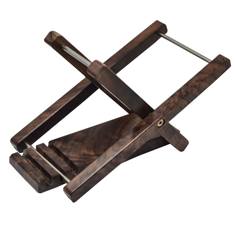 Wood Guitar Footstool, 3-Position Height Adjustable Guitar Foot Rest/Solid Wood