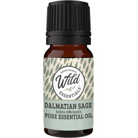 Wild Essentials Dalmation Sage 100% Pure Essential Oil - 10ml, Premium Grade, Made and Bottled in The USA, Stimulating, Stress, Fatigue