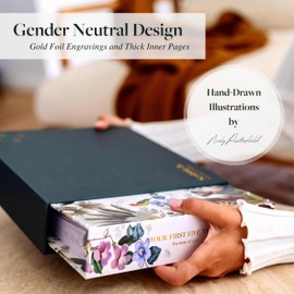 Keepsake Baby Memory Book by Scribble & Dot® Baby Journal for Boy or Girl | Precious Moments: Birth to Age 5 | Hand-Drawn Illustrations | Gifts for Baby Shower or Pregnancy