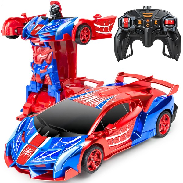 Radio Controlled Car Transformation Robot Car Toy Police Car Toy