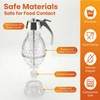 Shatterproof Honey Dispenser No Drip with Stand, Clear Syrup Dispenser