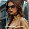 JM Trendy Square Sunglasses for Women Men Retro Chunky Rectangle