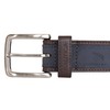 Nautica Men's Casual Padded Leather Belt with Signature Ornament, Casual