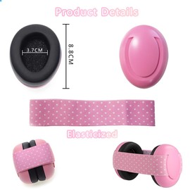 Jiahuade Earmuffs for Newborns, Baby Capsule Ear Protectors, Baby Ear Defenders and Protectors, Noise Cancelling, Foldable, a