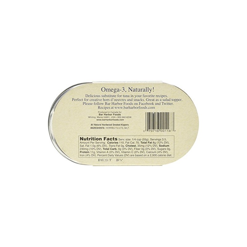 Bar Harbor Wild Smoked Kippers, 6.7 oz