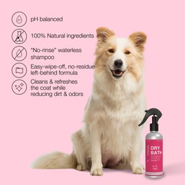 Hoomanely Waterless Shampoo | Natural & Organic with Premium Essential Oils | Eliminates Odors | Lick Safe & Non-Irritant | Pet and Family Safe | 6.7 oz