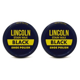 Lincoln Shoe Wax Polish Black 3 Ounces (2 Pack)