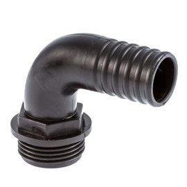 Poly Hosetail 1" BSP Male Elbow to 25 mm hosetail