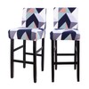 Deisy Dee Stretch Slipcovers Chair Cover for Counter Height Side