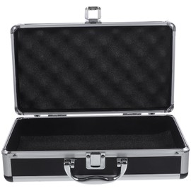 Aluminum Alloy Case Aluminium Alloy Toolbox with Handle Portable Storage Case Foam Filled Shockproof Tool Case Tools Organizer Box Hard Briefcases for Men