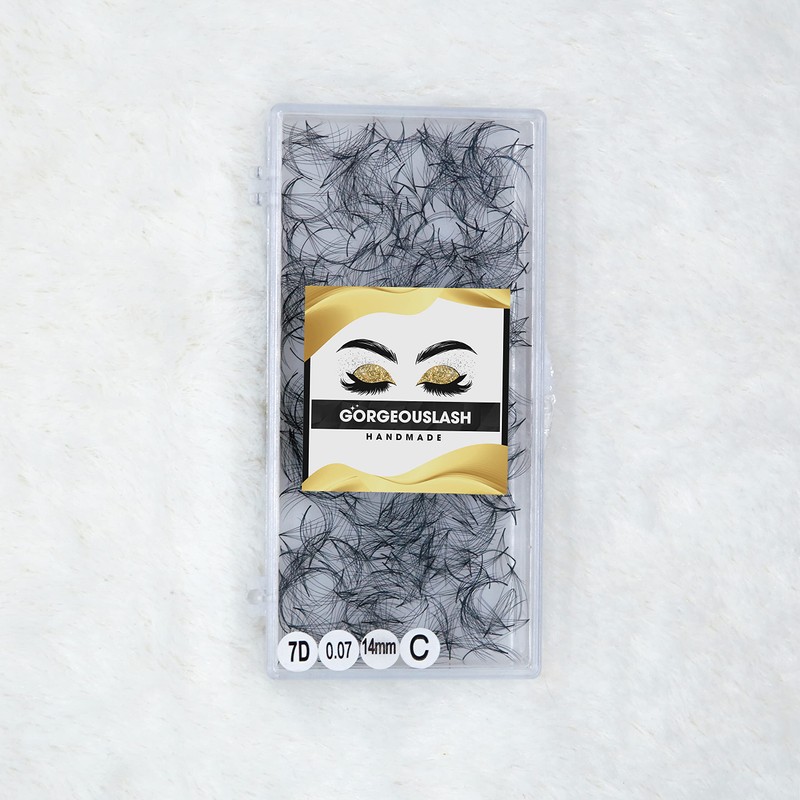 GorgeousLash 1000 Premade Lash Fans. 10D, 8D, 7D, 6D, 5D,