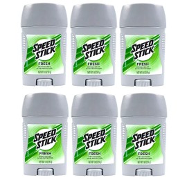 Speed Stick 24 Hr Protection Men's Deodorant Fresh All Skin Typ 1.8 Oz (6 Pack)