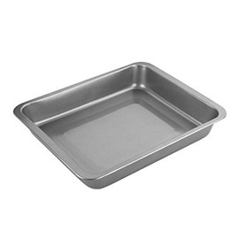 Chef Aid Non-Stick Carbon Steel Roasting Tray, Durable Coating, Measuring 23 x 18 x 5 cm and an Ideal Roasting Dish for Meat, Vegetables and Ideal for Baked Goods, Robust and Essential, Grey
