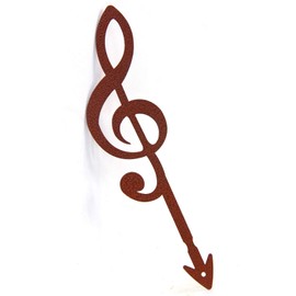 STEELDECO Plantpots Decoration - Powder Paint Coating - Garden Stake-Treble Clef