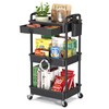 EaseSky Rolling Utility Cart with Drawer 3 Tier, Utility Storage