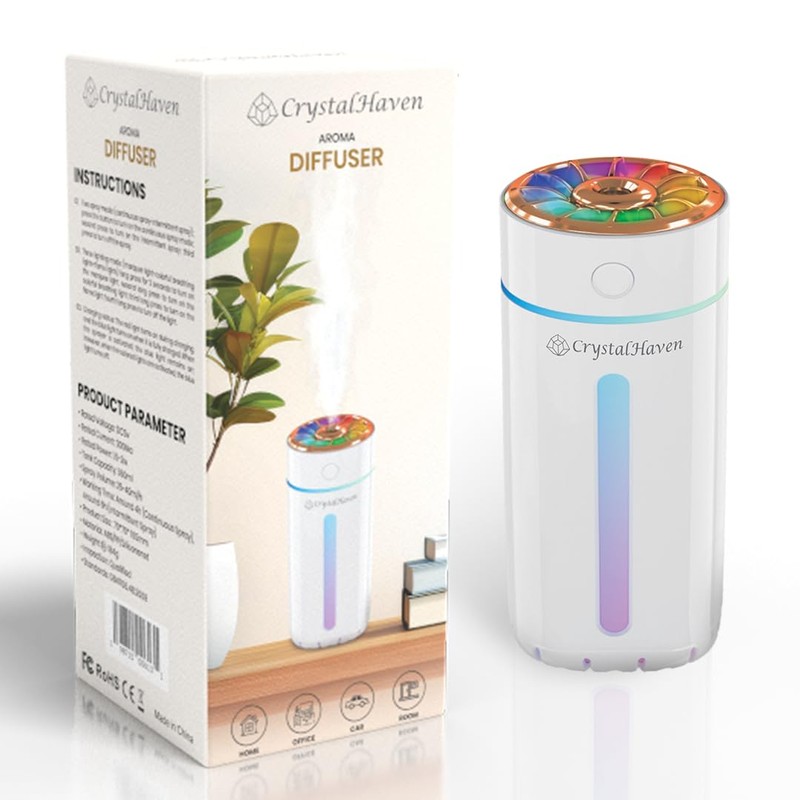 Diffuser, 360ml Essential Oil Diffuser for Home, Aromatherapy Diffuser, Humidifier