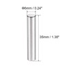 TOP-VIGOR 25Pcs 6mm x 35mm Dowel Pins Shelf Support Pegs,
