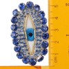 YYlingx 5PCS Blue Rhinestone Patches, Handmade Beaded Rhinestones Evil Eye