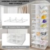 coastal rose Hanging Shoe Closet Organizer, 30 Sections Hanging Closet