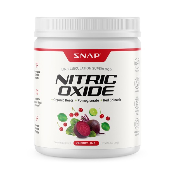 Snap Supplements Organic Beet Root Powder, Nitric Oxide Superfood Supplement