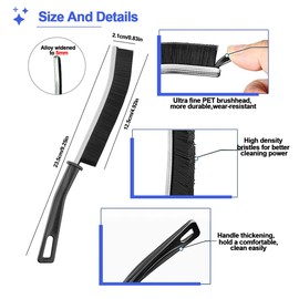 FTONOM5 Crevice Cleaning Brush UK 6Pcs 2024 Upgraded Magic Bathroom Tile Groove Gap Cleaning Brushes Multifunctional Hard Bristle Long Thin Slim Small Detail Grout Cleaning Brush Tool for Home Kitchen