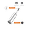 CableCreation 2pcs 1/4" TRS to XLR Adapter, Balanced 6.35mm to