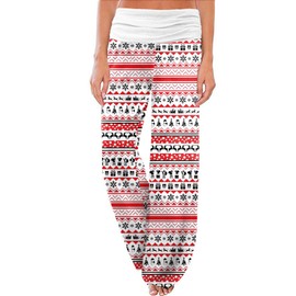 Gracyoga Women's Christmas Pajama Pants Casual Comfy Wide Leg Lounge Palazzo Yoga Pants Sleepwear Pj Pants