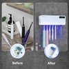 SwanKiss UV Toothbrush Sanitizer Holder for Bathrooms, 5+1+1 Slots Toothbrush