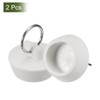sourcing map 2 Pcs Tub Stoppers, Rubber Bathtub Stoppers 1-1/8"