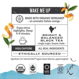 Numi Organic Black Tea Variety, 18 Tea Bags (Pack of 3), Breakfast Blend, Aged Earl Grey & Golden Chai (Packaging May Vary)