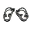 PZRT 4pcs Flow Control Hose Clamp Plastic Tubing Clamps Black