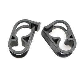 PZRT 4pcs Flow Control Hose Clamp Plastic Tubing Clamps Black 1/2"-1/4" Tube OD Shut Off Hose Clamp Laboratory Pinch Valve Flow Control Hose Clamp