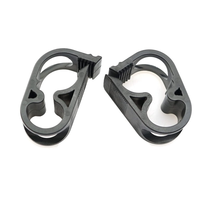 PZRT 4pcs Flow Control Hose Clamp Plastic Tubing Clamps Black