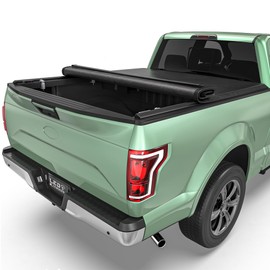 LEDKINGDOMUS Soft Roll-Up Truck Bed Cover Fits for Ford F150 F-150 2015-2025 | 5'5" (67") Bed