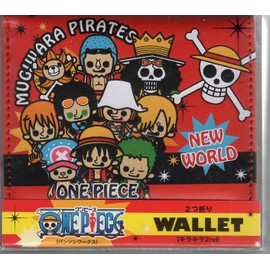 ワンピース　2つ折りウォレット　（キラキラ2nd)　麦わらの一味　財布