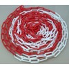 PCH-6x12 Red and White Plastic Chain 6mm 12.30 Meters