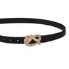 Jessica Simpson Women's Fashion Casual Belt, Black Snake, Large