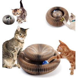Cat Nail Sharpener, Mat, Nail Sharpener, Cat Cardboard, Mat, Nail Sharpener, Cat Magic Organ, Cat Toy, Nail Sharpener, Ball with Bell Ball, Double-Sided, Foldable, Foldable, Cat Scratcher, Cat Scratch