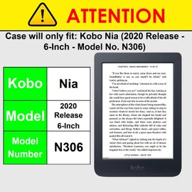 Forefront Cases Kobo Nia Case - Lightweight Kobo Nia Case - Lightweight & Thin Protective Cover for Kobo Nia with Auto Sleep Wake Function, Shell Design Bag - Royal Blue