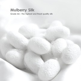 Two-Sided 100% Mulberry Silk Hypoallergenic Pillowcase Slip Skin Face Hair Beauty Care Gift Box, Grade 6A (Pink)