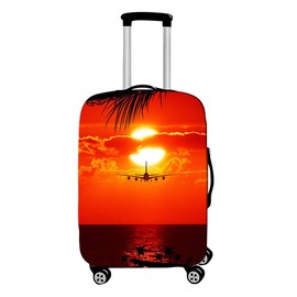 Elastic Suitcase Cover, DOTBUY 3D Aeroplane Travel Suitcase Protective Cover Luggage Cover Travel Suitcase Protective Cover Washable Travel Bag Suitcase Cover, H