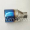 Unbranded 1PC 5in BLUE FLAME BIG EXHAUST TIP 2.5in INLET