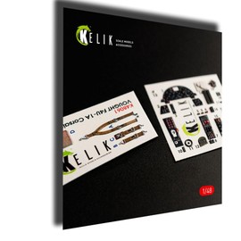 Reskit K48061 1/48 F4U-1A Cors Interior 3D Decals for Tamiya kit Scale Model