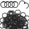 LOUZAGO 100 Pack 3/4 Inch Binder Rings, Black Book Rings