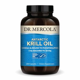 Dr. Mercola, Antarctic Krill Oil Nutritional Supplement, 90 Servings (180 Capsules), Support a Healthy Heart, Overall Joint Comfort and Immune...     