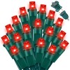 LAMPHOME 100 Count Red -String Lights - 21.6FT LED Christmas