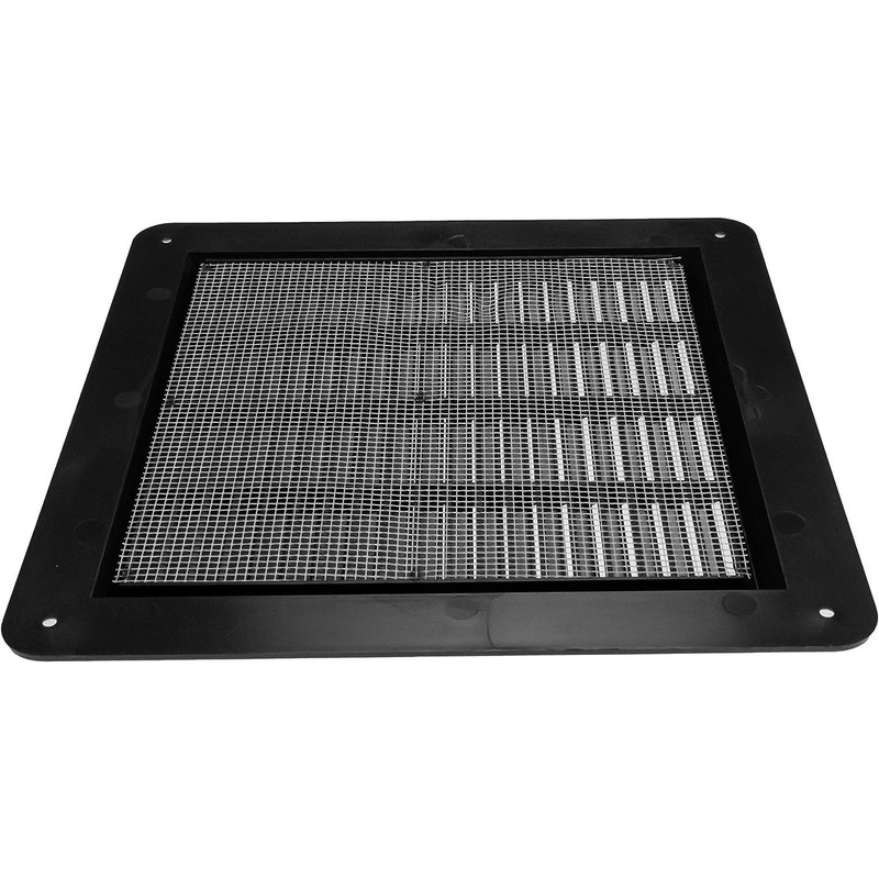 Vent Systems 10" x 10" Inch Black Plastic Vent Cover
