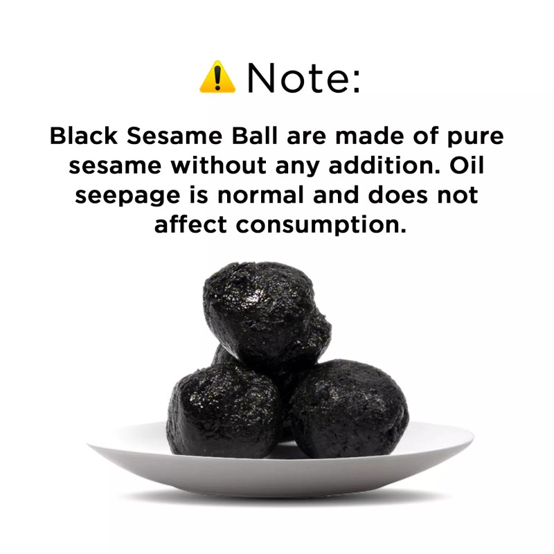 NESTLADY Hand Made Black sesame balls food additives free 黑芝麻丸