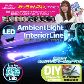 DELTA Direct D-2225 LED Ambient Light, 29.5 inches (75 cm), Cut OK, USB Power Supply, Color Change with Switch